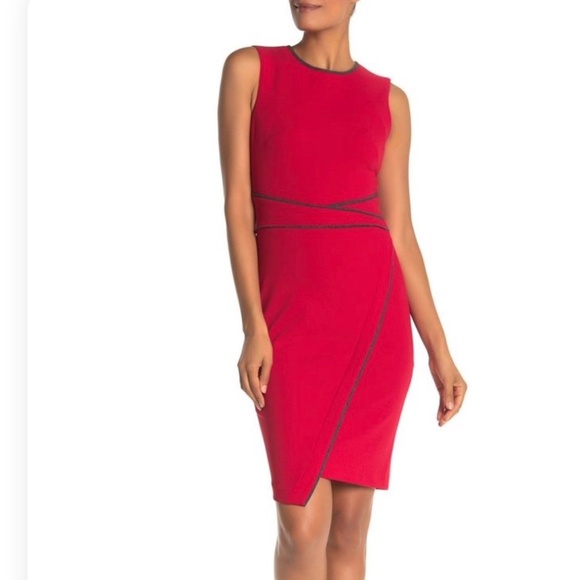 Tommy Hilfiger ~ Dress ~ Asymmetric Sheath ~ Size 4 - Picture 2 of 6